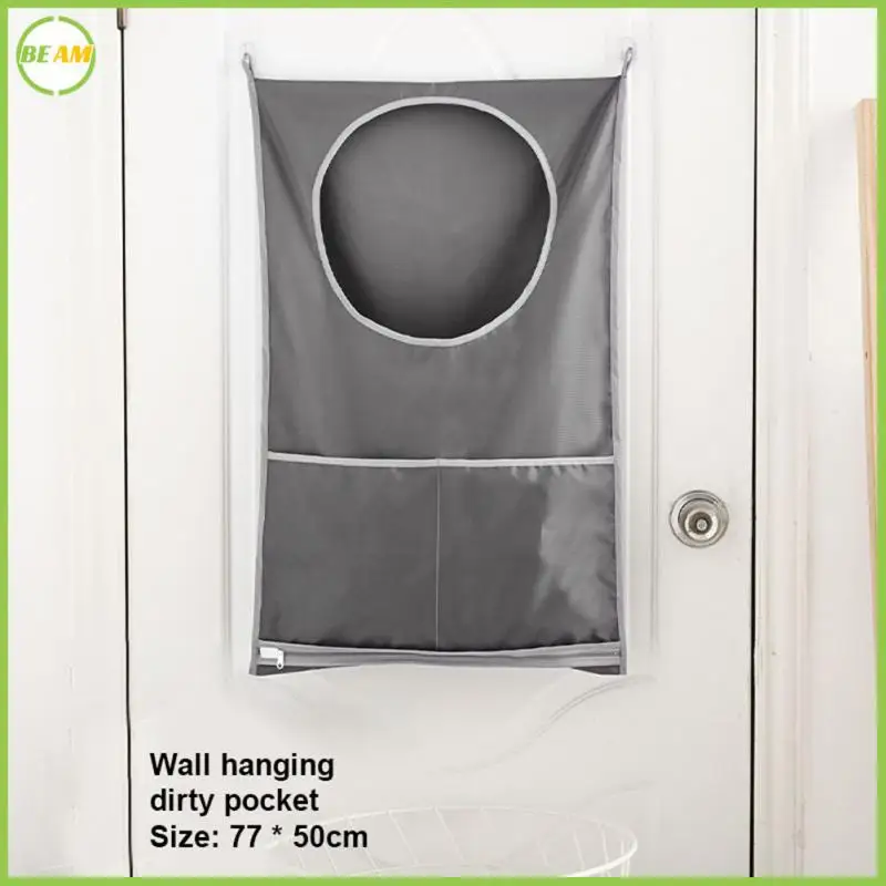 

Large Capacity Mesh Storage Bag Waterproof Dirty Clothes Organizer Storage Bag Wall Hanging Baskets Portable Multi-pocket