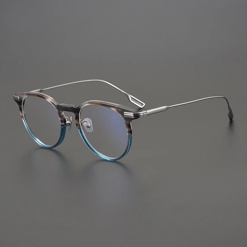 

Retro classic glasses frame men top quality acetate titanium designer optical eyewear Myopia reading women personalized eyewear