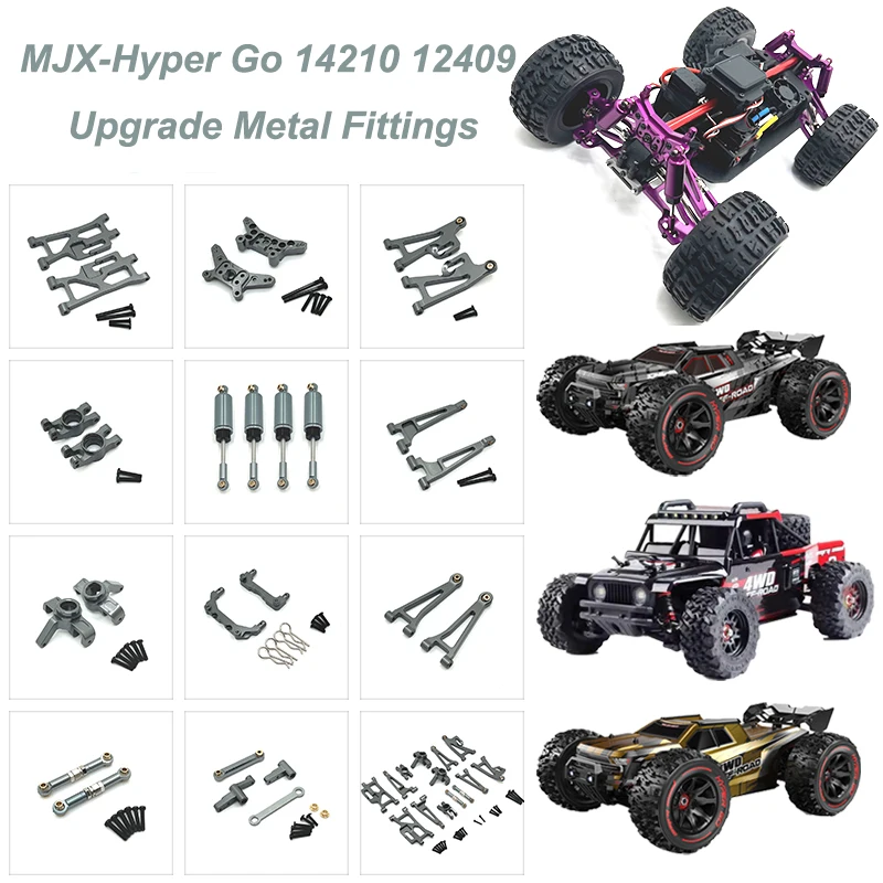 MJX Hyper Go-Coche De Control Remoto Alta Velocidad Sin Escobillas Camiones Todoterreno RC Piezas 14209 14210 1/14