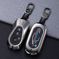 zinc alloy car remote key case cover shell fob for mercedes benz s class w223 2020 2021 car key bags keychain protect set