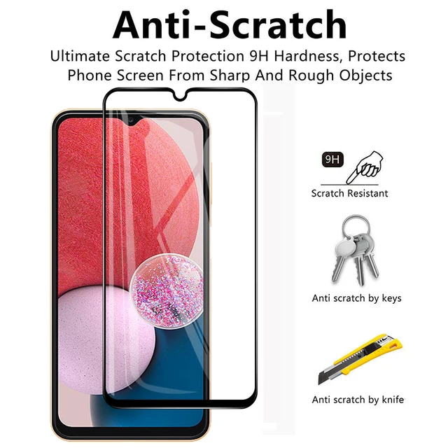 6 in 1 Tempered Glass For Samsung A13 4G Screen Protector Full Cover Film For Galaxy A13 A 13 4G 5G Cover Protective Glass 2