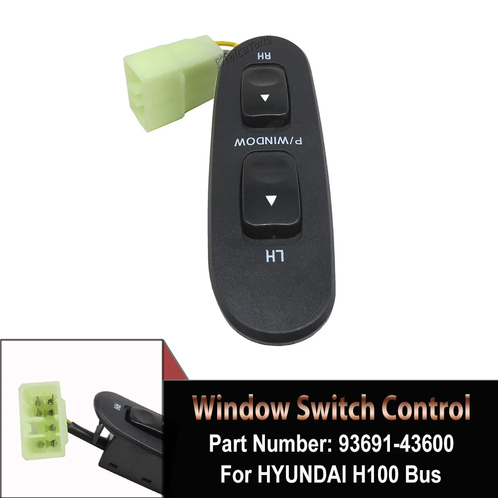 

Electric Power Window Switch Regulator Lifter Button For Hyundai H100 Bus Kasten 1993-12 93691-43600 9369143600 Car Accessories