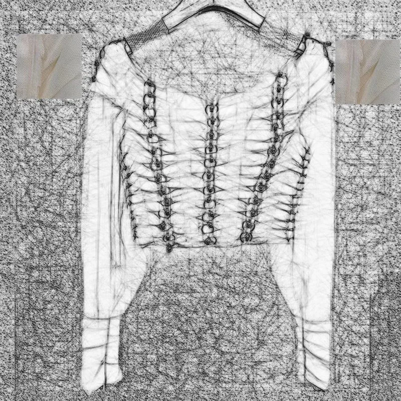 

Women crop top model 624-3