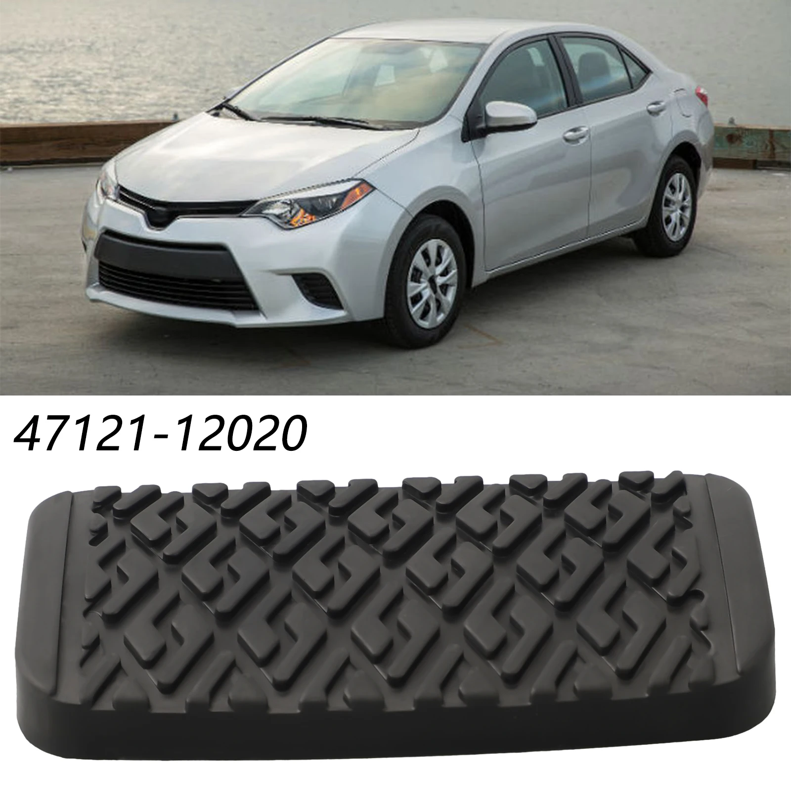 Крышка педали тормоза резиновая 47121-12020 черная для Toyota практичная в использовании