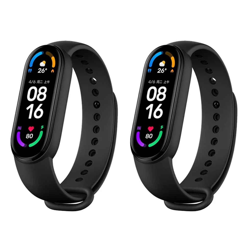 

SHACKER Smart Mi Band 6 Bracelet 5 Color AMOLED Screen global version Miband 6 Blood Oxygen Bluetooth Waterproof Smart Band