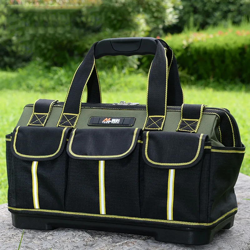 1680D Oxford Cloth Wear-resisting Tools Bag Multifunctional Waterproof Bag Electrician Storage Pouch Carpenter Gardening Toolbag