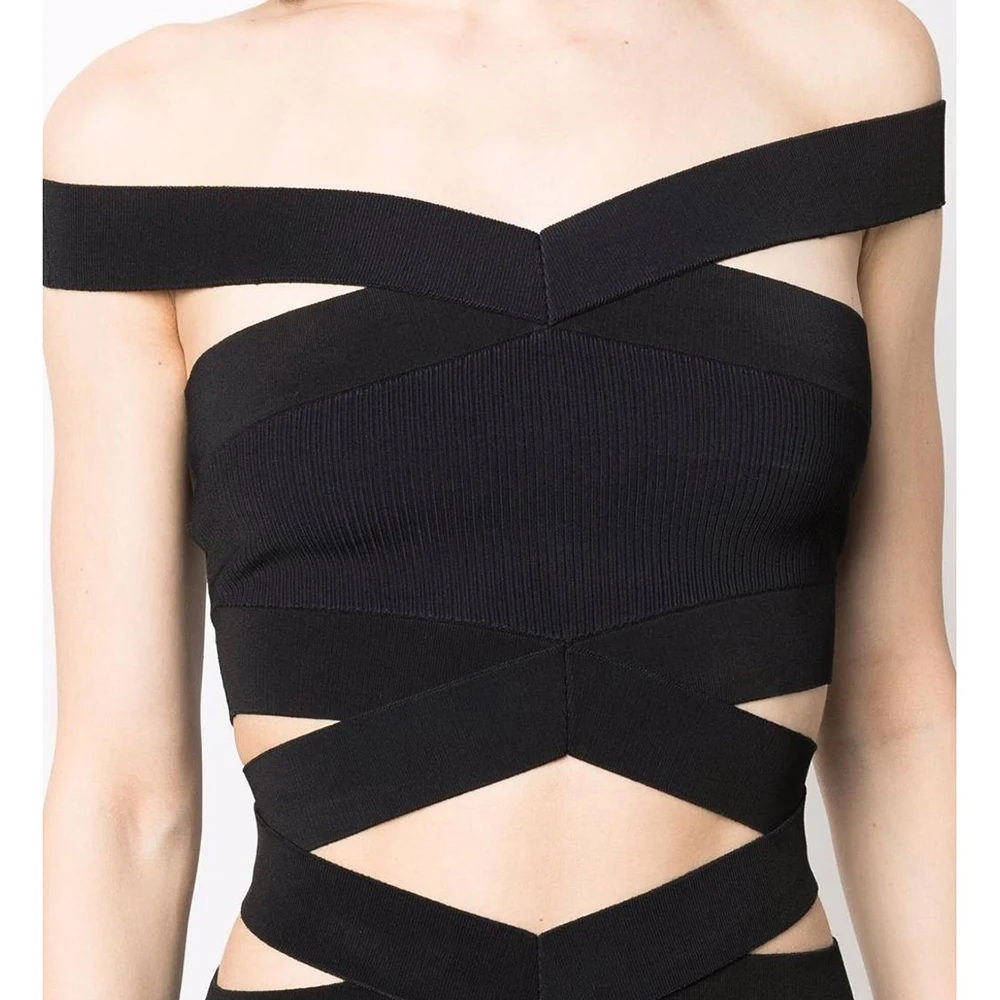 

Sexy Women Top 2022 New Summer Bodycon Bandages Clothes Off Shoulder Tops Club Party Ladies Tops