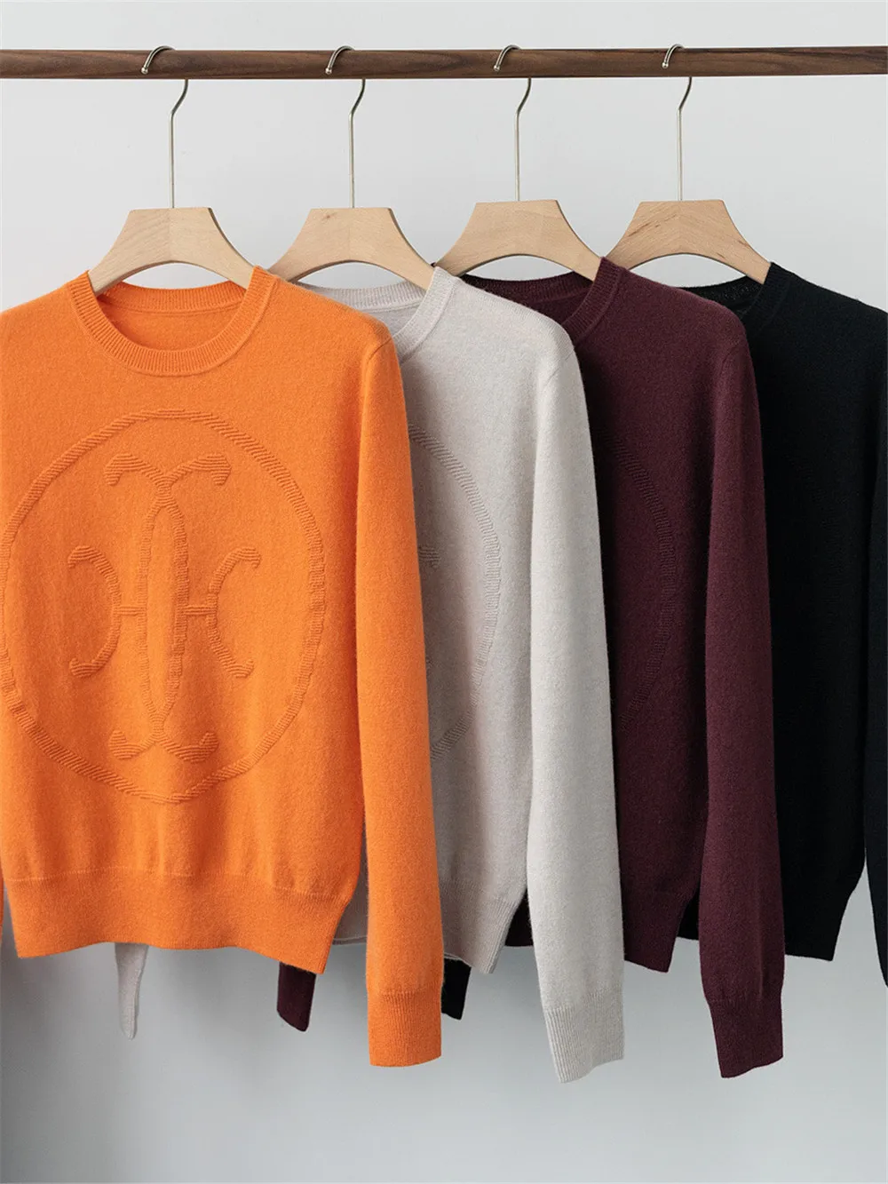 

2023 Pure Cashmere luxury women Knitted Sweater long sleeve sweater pullover clothing