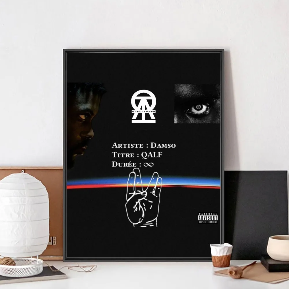 Damso Qalf Рэпер Винтажный Постер Без Рамы Craft Club Бумага В Стиле Барокко Современный