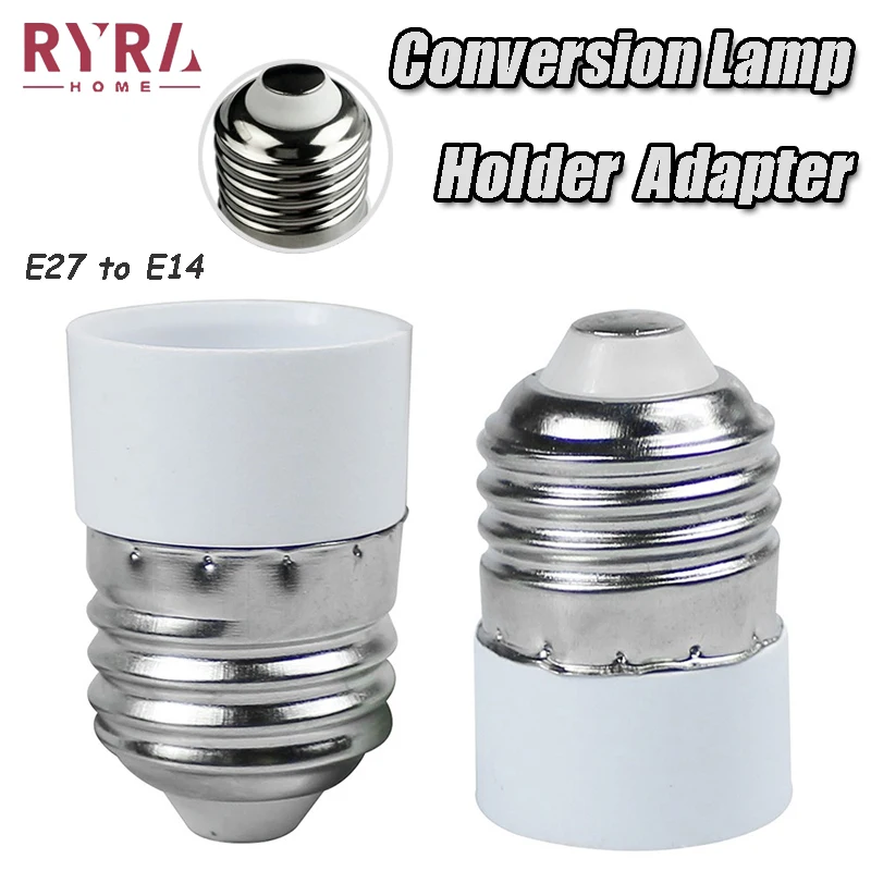 

1 шт., пластиковый адаптер для лампы E27-E14