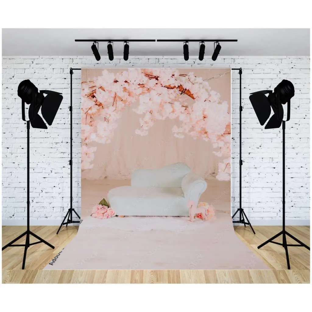 

Newborn Portrait Backdrop Floral Swing Birthday Artistic Basket Stars Baby Studio Photography Background 22930 ZZ-17