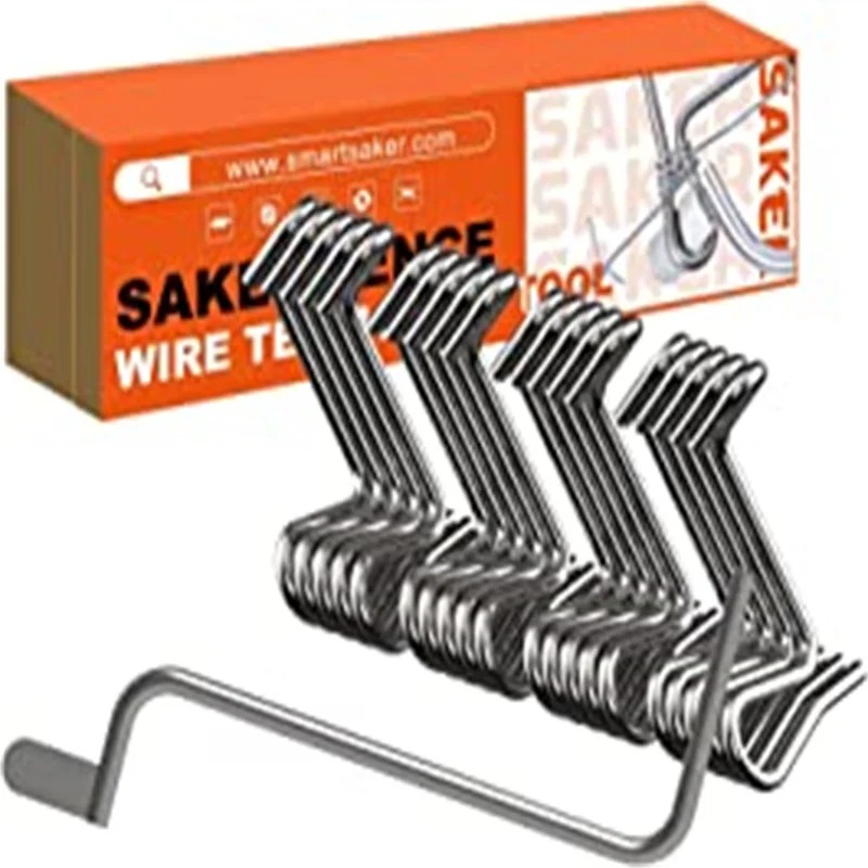 

Затяжка Saker для забора, многоразовые затяжки для ремонта, свободные провисающие пряди, Колючая стальная проволока, домашний садовый инструмент для скручивания