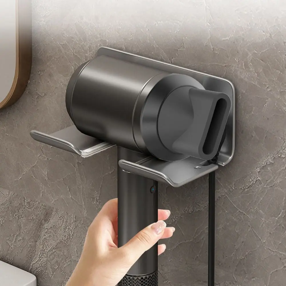 

Hair Brush Storage Holde Box Wall Mounted Rack Bathroom Shelf Hair Dryer Holder Storage Bracket