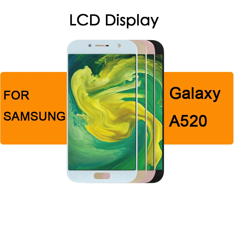 

For Samsung Galaxy A5 Lcd Display Touch Screen Digitizer Assembly OLED A5 2017 A520 A520F SM-A520F A5 2016 A510 Repair