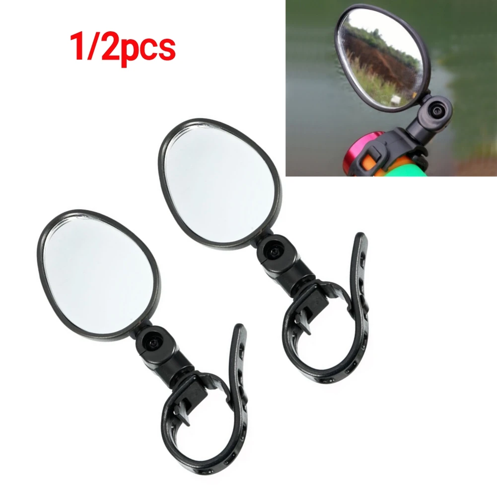 

1/2pcs MTB Bicycle Rear View Mirror Adjustable Clear Back Sight Reflector Bike Handlebar Electric Scooter Bicycle Accessories