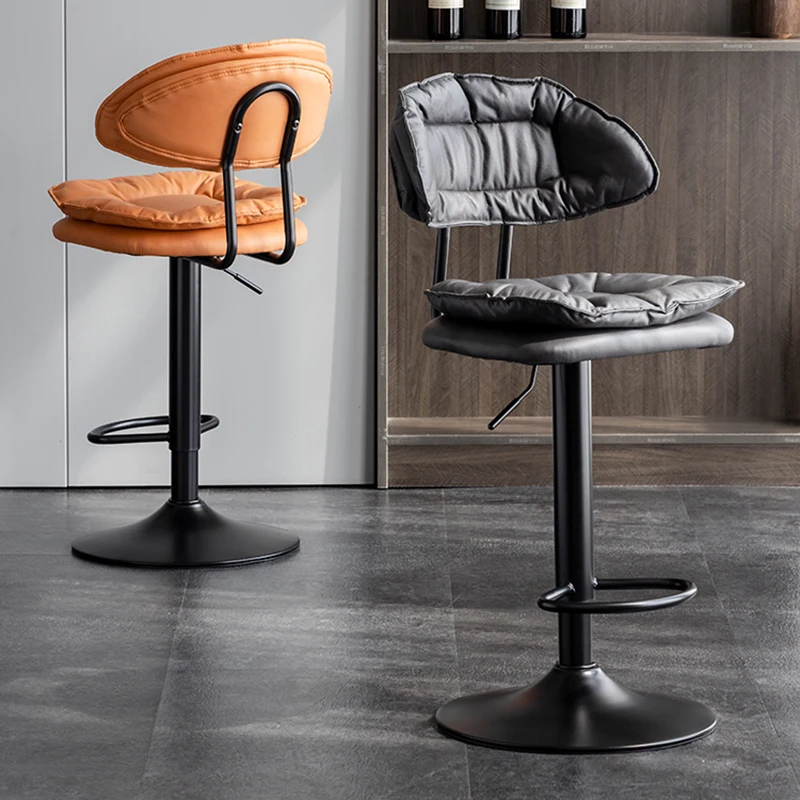 

Swivel Designer Bar Stool Counter Modern Luxury Accent Office Bar Chair Make Up Reception Banqueta Garden Furniture Sets LJX35XP