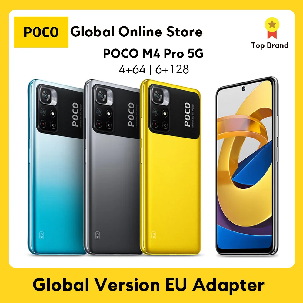 Смартфон Xiaomi M4 Pro 4 Гб 64 Гб/6 ГБ 128 Android MTK Dimensity 810 дюйма 33 Вт 50 МП 6 мАч - купить по