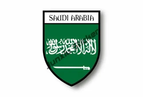 Креативная наклейка карта Саудовской Аравии с флагом виниловая мусульманское