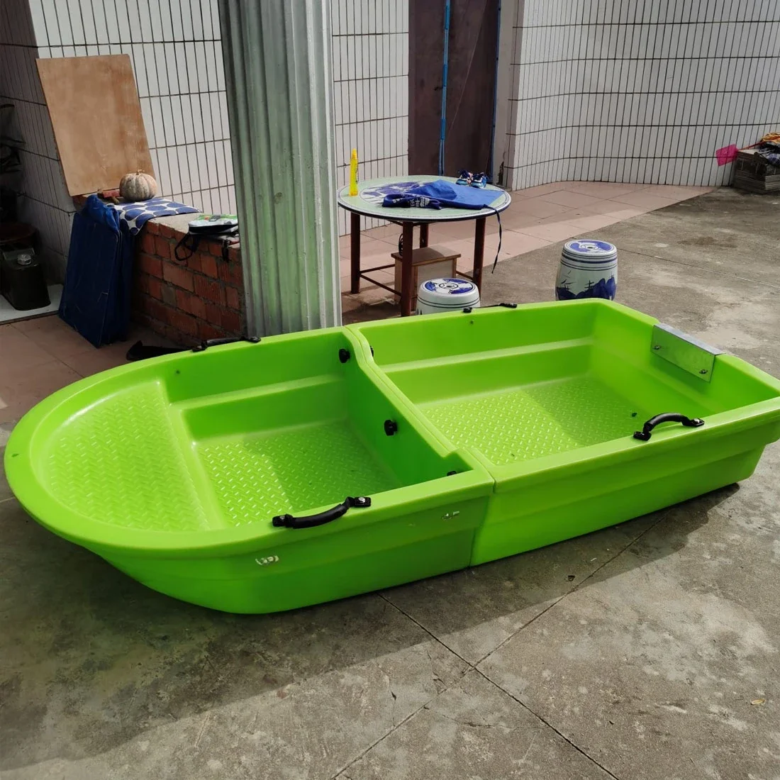 Складная двухслойная пластиковая портативная лодка для сращивания
