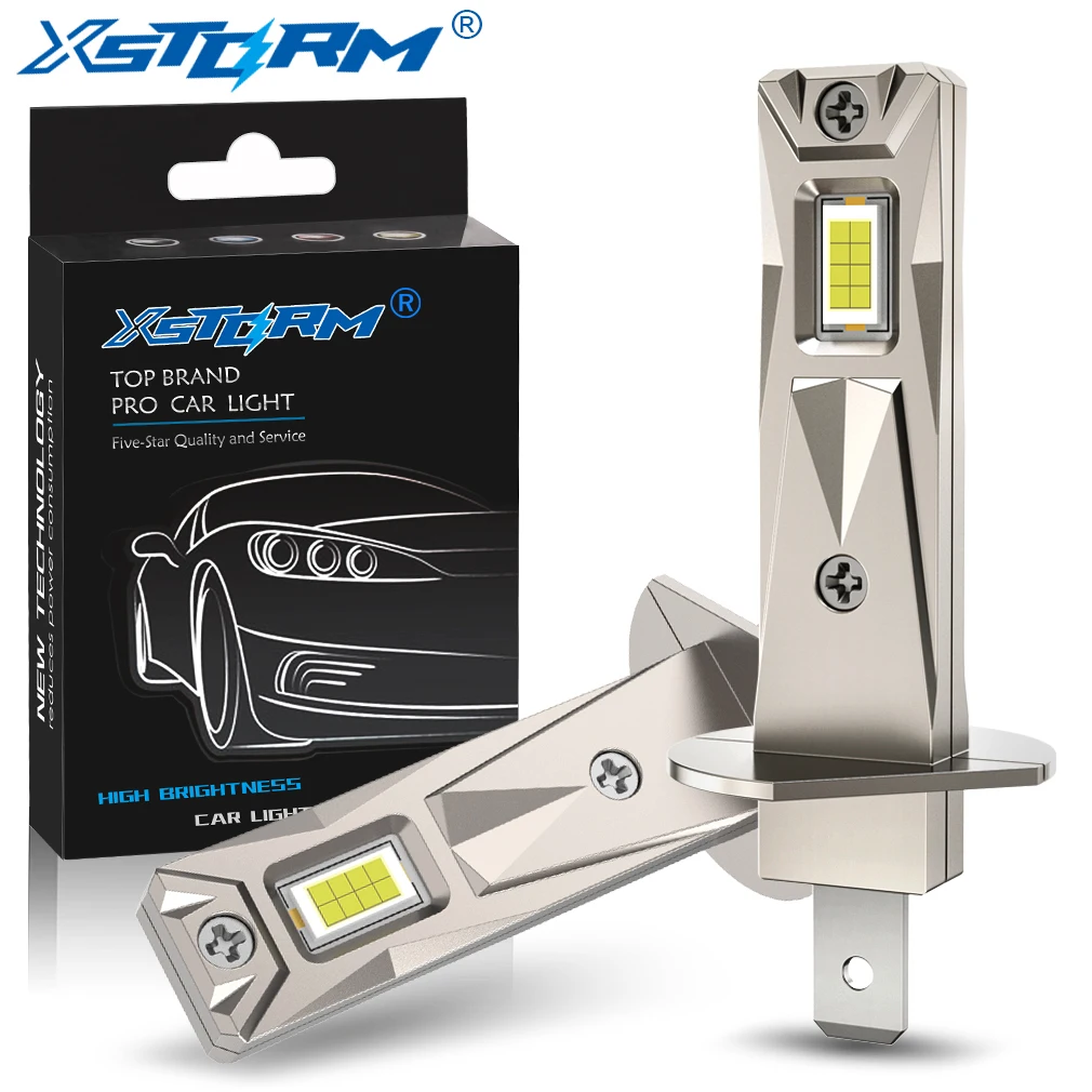 

XSTORM H1 Светодиодная фара 70 Вт 20000LM для автомобиля H1 Светодиодная фара Противотуманная фара Авто 16 шт. 3570 чипов Сигнальная лампа Белый Plug&Play