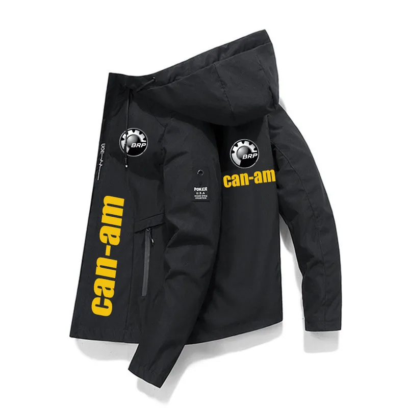 

Primavera e autunno 2023 New Brp Can am Auto Logo Print giacca da uomo giacca Casual con Zip giacca da lavoro Casual giacca spor