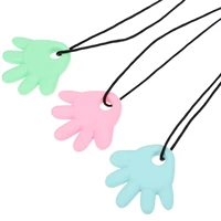 3 pcs 1 set novel adorable teether pendants cartoon amusing necklaces teether toys for toddler