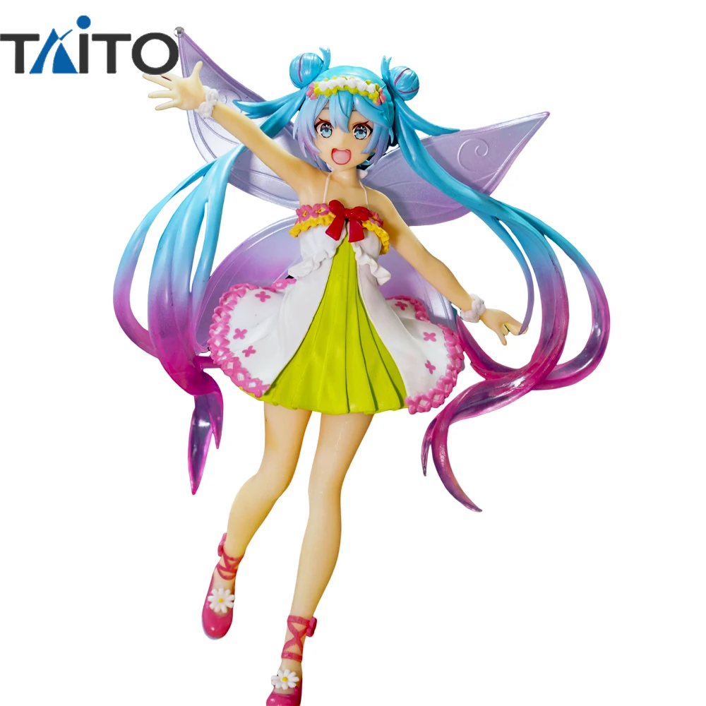 

New Anime VOCALOID Hatsune Miku 18CM Anime Figure Original Taito Cute Kawaii Virtual Singer PVC Collection Modle Doll Kids Toys