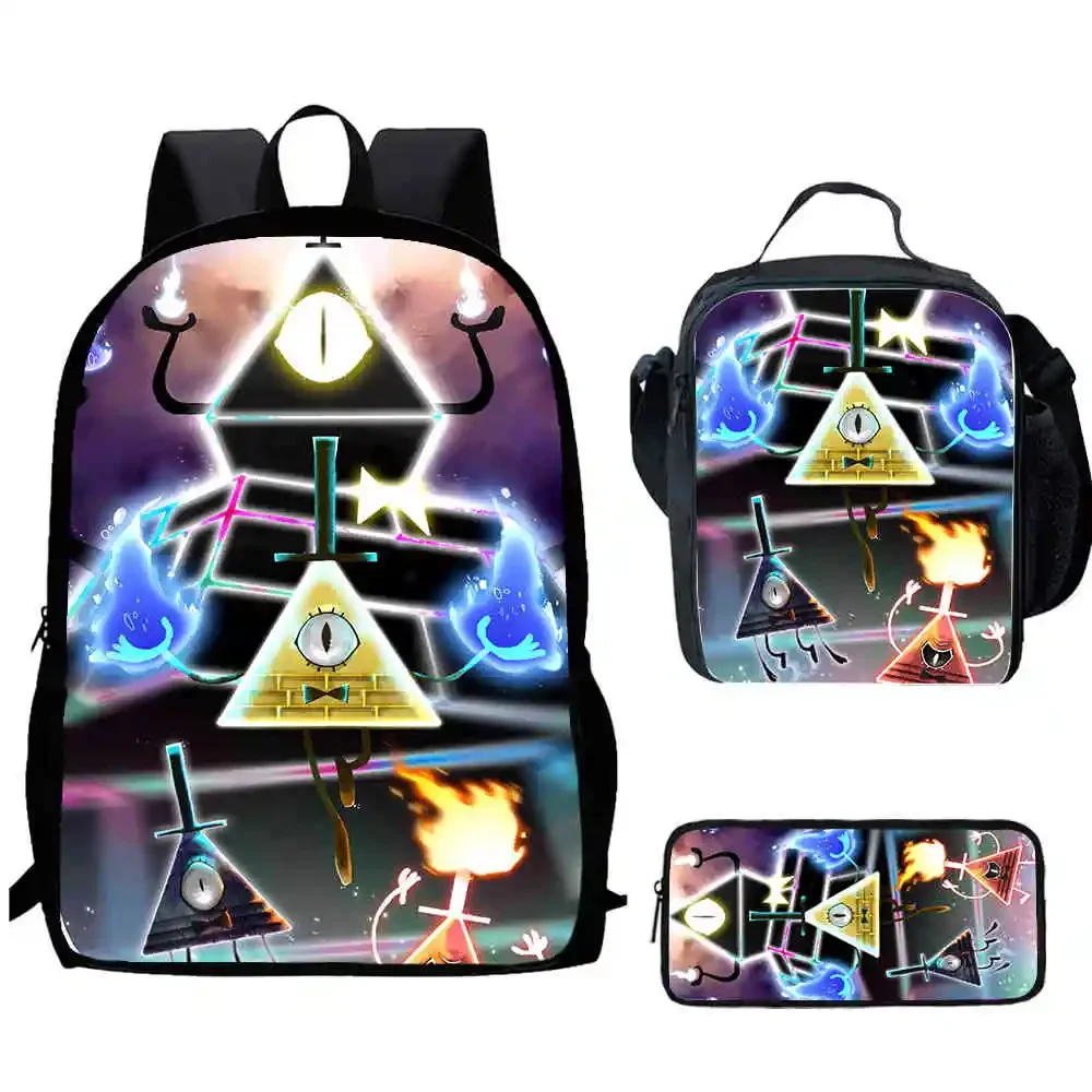 Детский школьный рюкзак с рисунком G-Gravity-F- Falls и сумками для обеда сумки-карандаши