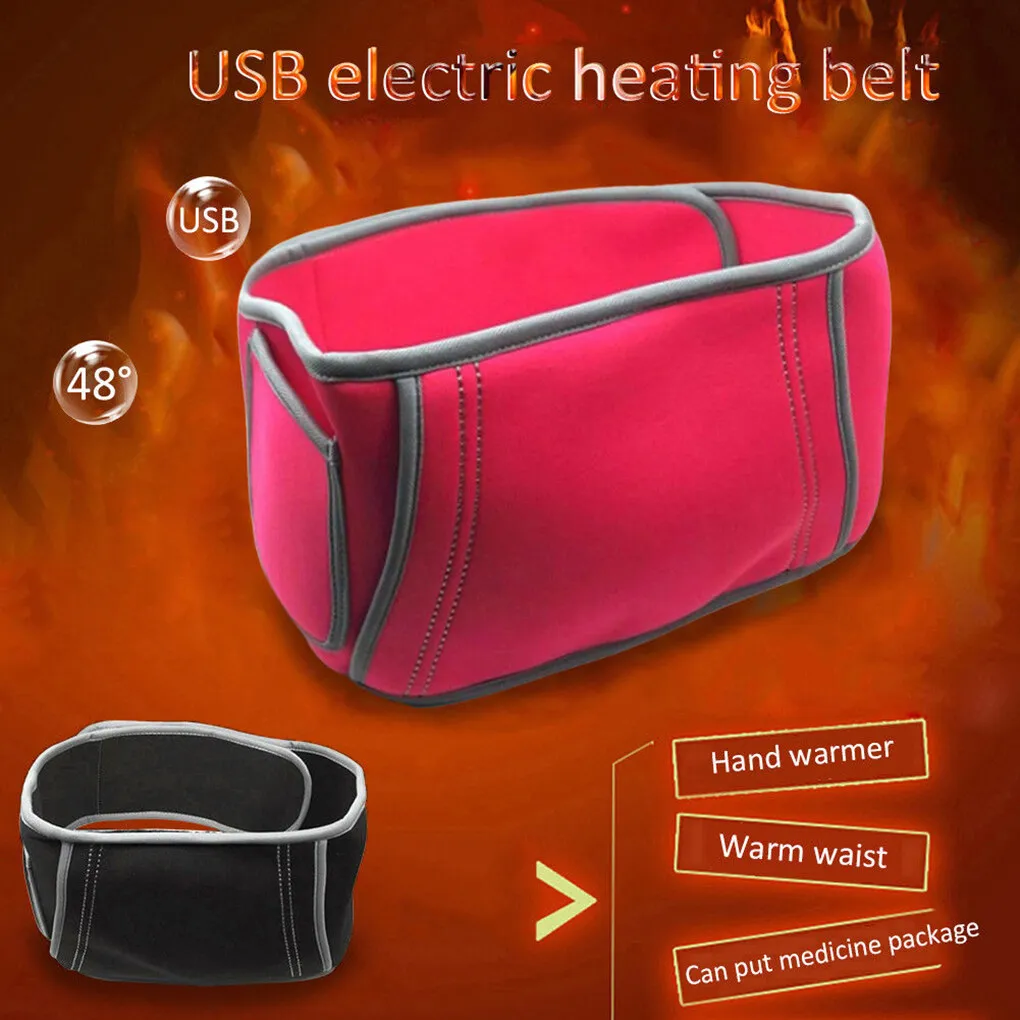 

USB Powered Waist Heating Pad Belt Winter Outdoor Lower Back Heat Wrap 40 50 Portable Belly Heater