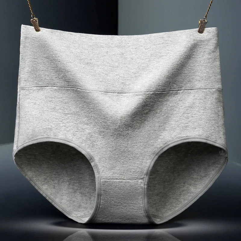 Хлопковые трусы с высокой посадкой