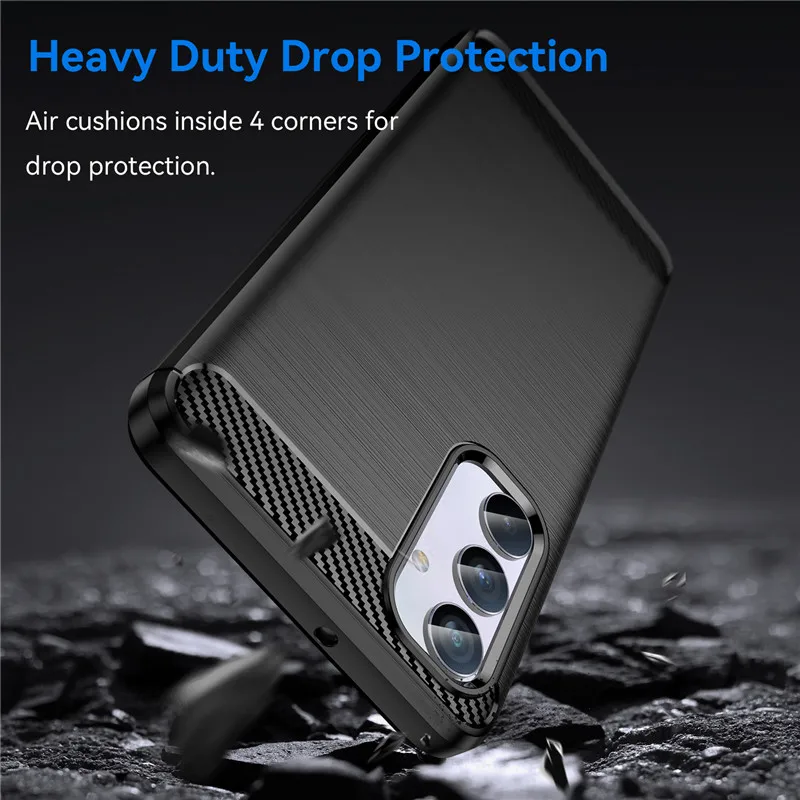 For Samsung Galaxy M54 5G Case Samsung M54 Cover 6.7 inch Carbon Fiber Shockproof Silicone Bumper For Galaxy M54 5G Fundas