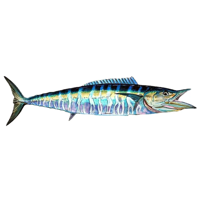 

Z1037# 13 CM/17 CM Self-adhesive Decal For Wahoo Fish Car Sticker Waterproof Auto Decors on Bumper Rear Window Laptop