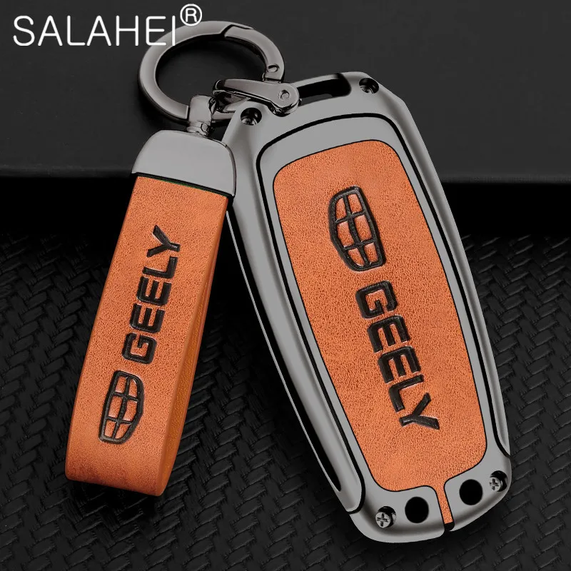 

Car Key Cover Case Holder Bag Shell Protection For Geely Atlas Boyue NL3 EX7 Emgrand X7 EmgrarandX7 SUV GT GC9 Borui Accessories
