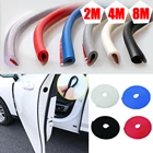 Защита кромок автомобильных дверей 8 м, резиновая защита от царапин, защита от ударов, Защитная Наклейка для отделки, молдинговая полоса, Стайлинг автомобиля