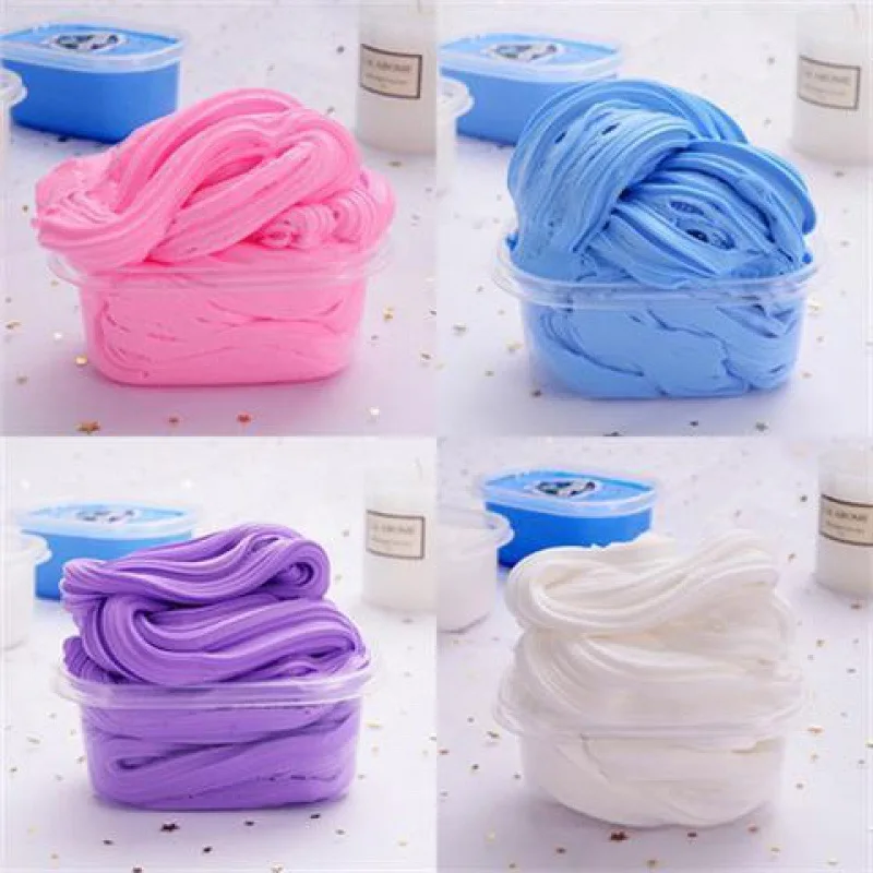 

Colorful Cloud Slime Fluffy Clay Polymer Anti Stress Charms Mud Magic Crystal Clay Plasticine Supplies Kids Toys for Children