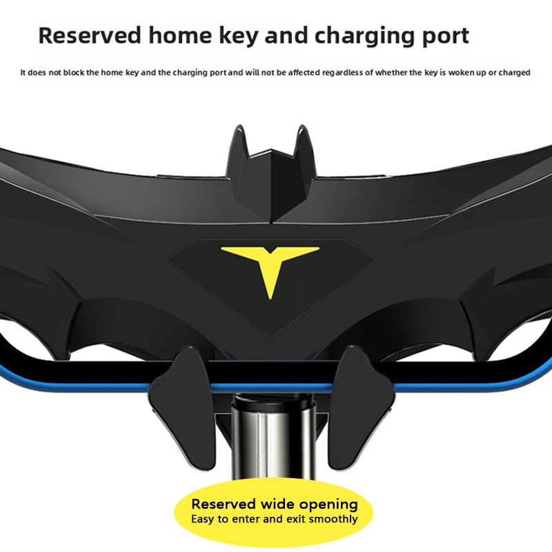 Фото OSSKY Handsome Bat Shaped Gravity Buckle Car Phone Holder Air Outlet Navigation Phone Holder Suitable for All 4-6.5 Inch Devices №5
