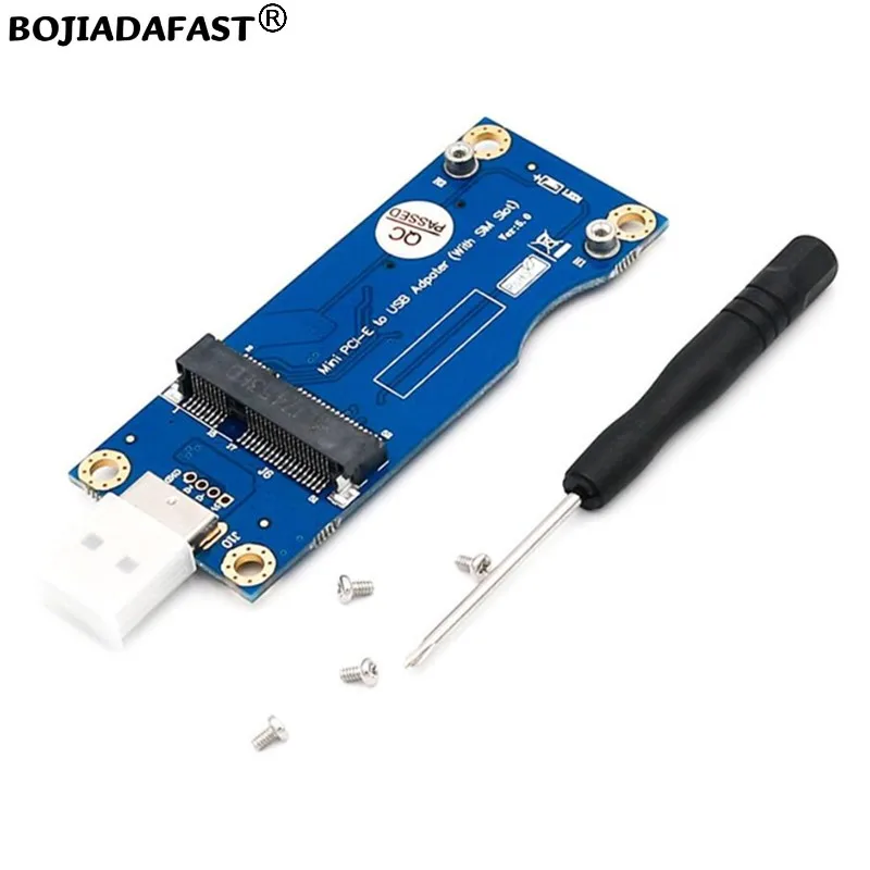 Mini PCI-E PCIe 52Pin to USB 2.0 Wireless Module Adapter Card with SIM Slot VER 5.0 Support 3G 4G LTE GSM GPS Modem images - 6