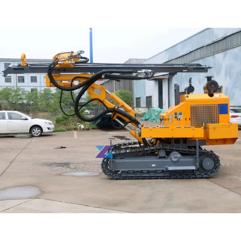 Буровая установка для микропаве с анкерной основой Стальная гусеничная буровая