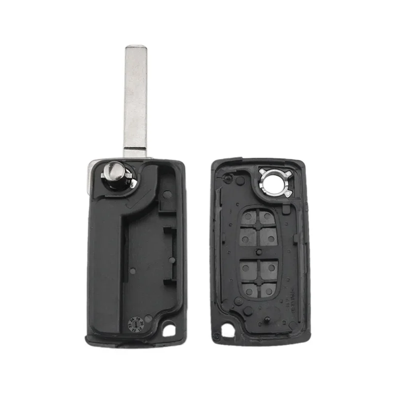 Фото Складной автомобильный ключ с 2 кнопками для Peugeot 308 207 307 3008 5008 807 Expert Partner Citroen C3 Picasso C-Crosser C2 C3 C4 C8 №3