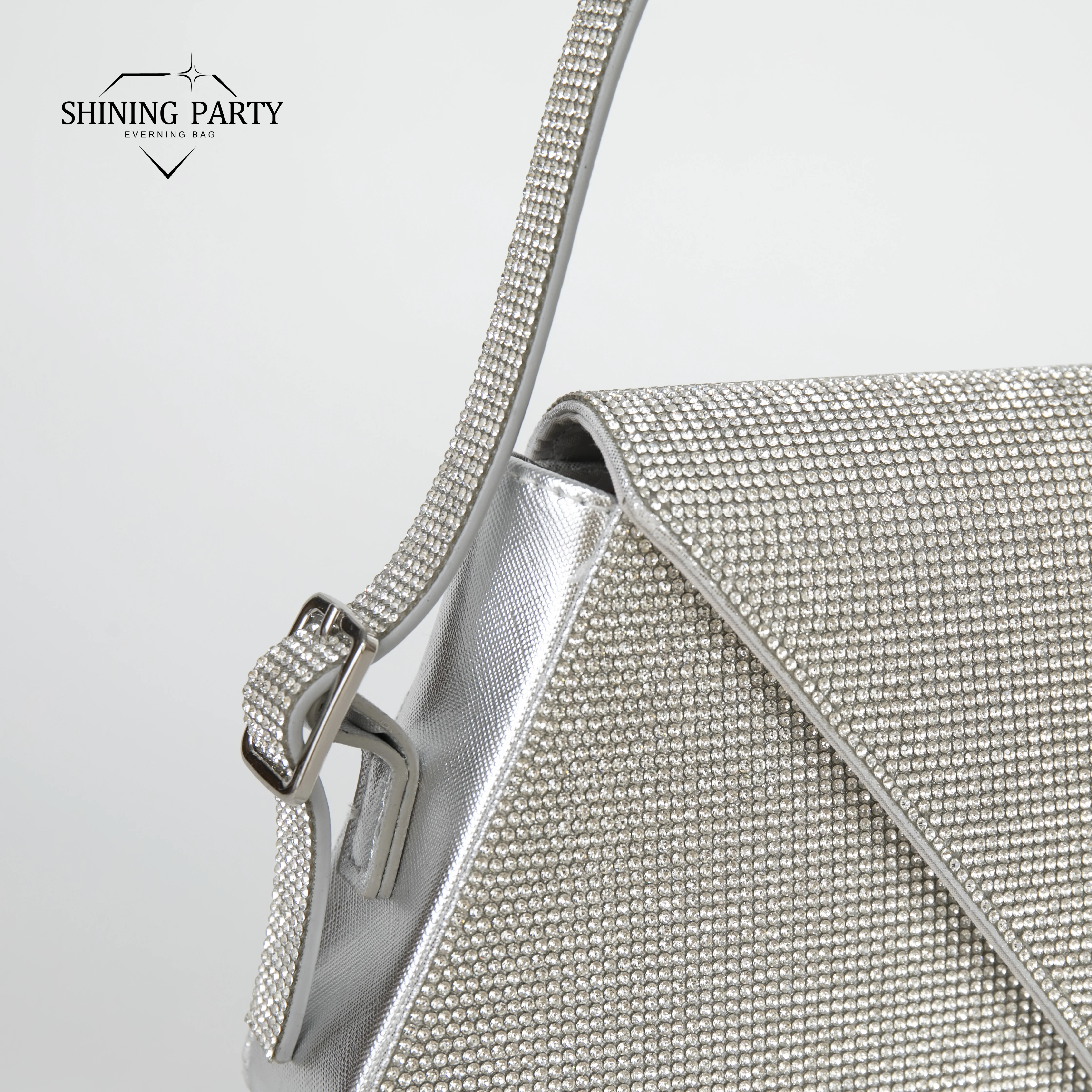 Модный Блестящий Клатч Для Женщин Маленькая Квадратная Сумка На Плечо Вечерние