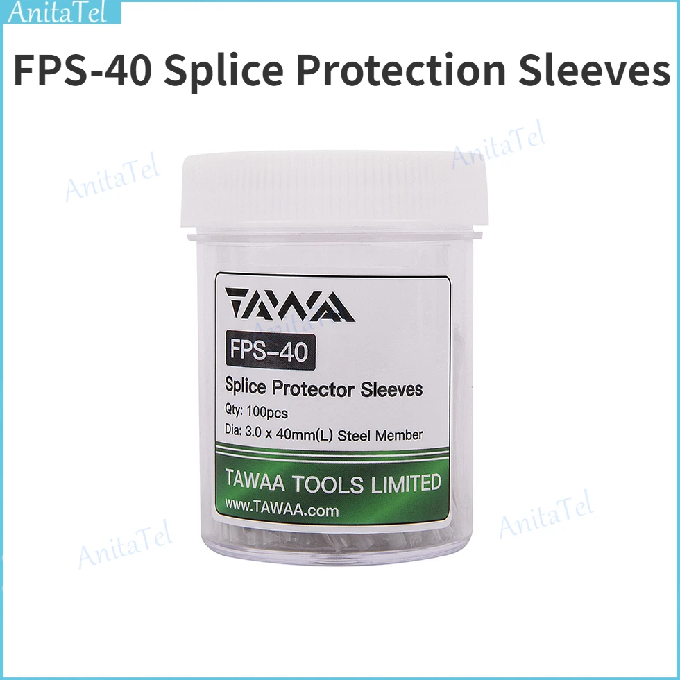 

100pcs/pack FPS-40 FTTH Fiber Optic Fusion Splice Protection Sleeves FPS-40mm 100 pieces packed in one Box High Precision