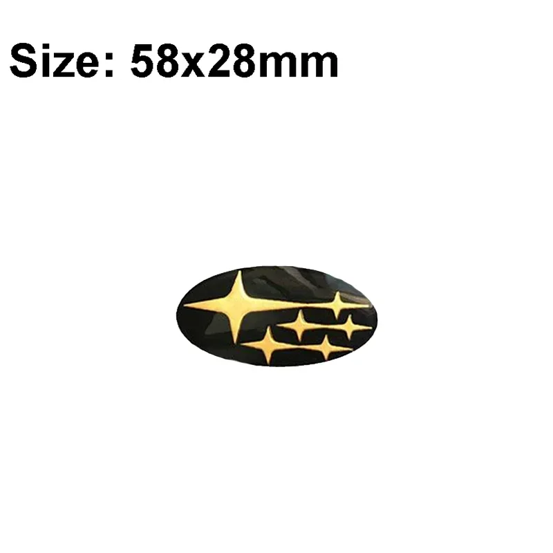 Для Subaru Forester Outback Legacy Impreza STI BRZ 58x28 мм автомобильный руль, центральная эмблема, значок, наклейка, автоаксессуары