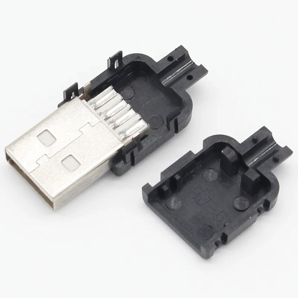 USB-коннектор в пластиковом корпусе 4 Pin