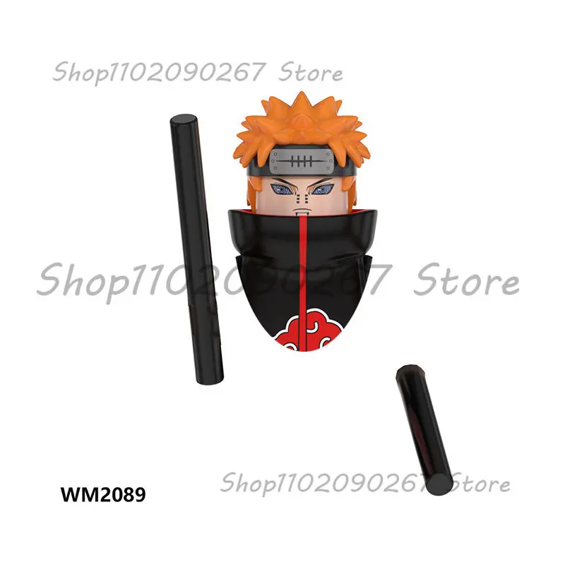 Фигурки героев аниме Наруто WM6106 мини-конструкторы Акацуки Итачи сборные игрушки