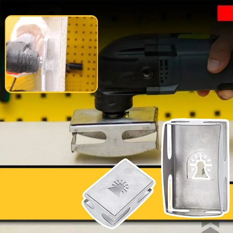 

Прямоугольный резак для квадратных отверстий, универсальный инструмент для открывания отверстий в гипсокартоне, для сухой настенной розетки, для деревообработки