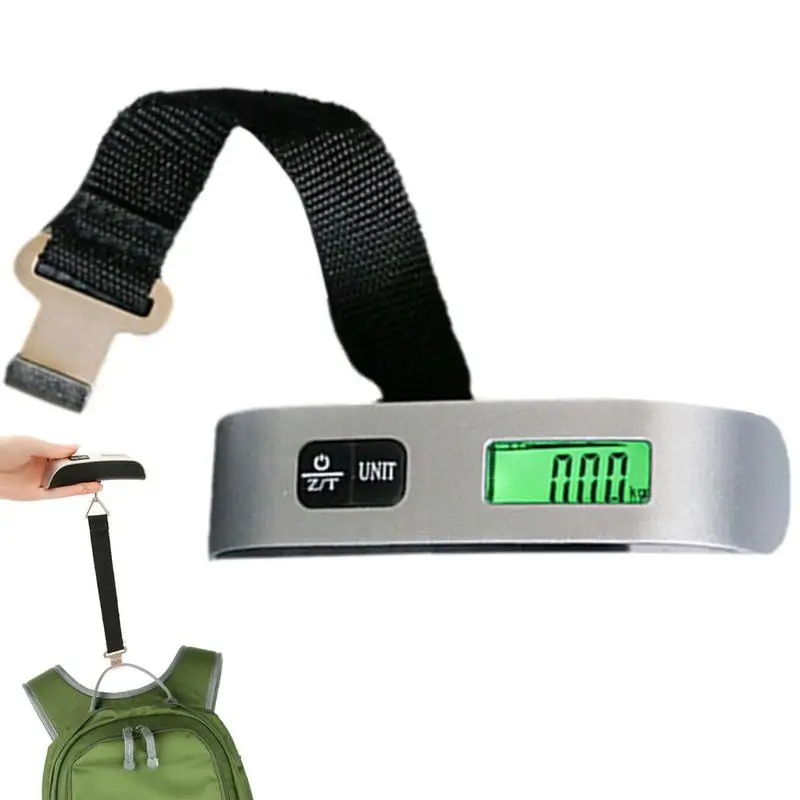 

Высокоточные весы для багажа со светящимся экраном, портативные цифровые подвесные весы для багажа с крючком, в комплекте Аккумулятор для п...