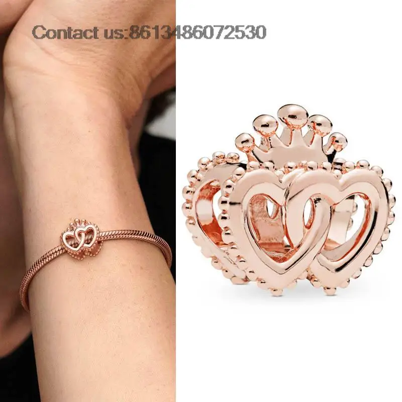 

Женский браслет из серебра 925 пробы, с подвеской в виде Розы