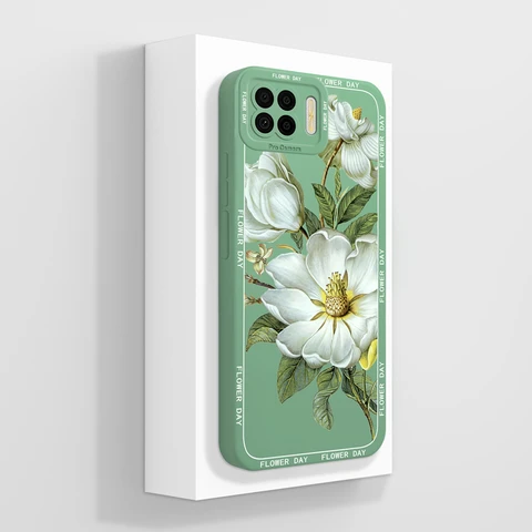 Чехол для телефона Oppo Reno 4 Lite/Reno 4F, простой защитный чехол для камеры-бабочки, задняя крышка, мягкий жидкий силиконовый бампер с защитой от падения