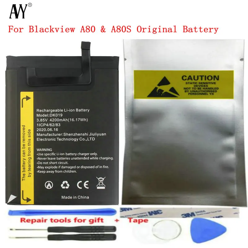 Оригинальный аккумулятор для Blackview A80 A80s DK019, 4200 мАч, перезаряжаемые литий-ионные батареи, аксессуары