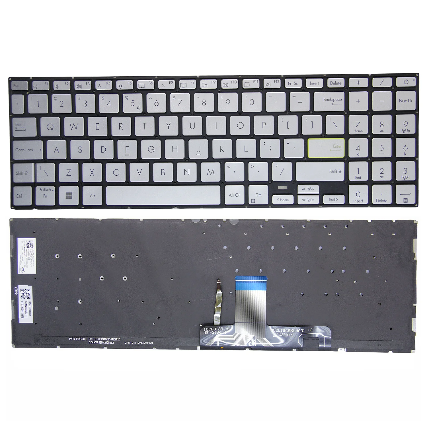 100% новая оригинальная американская/FR (AZERTY)/GR/UK (GB) для Asus X521 X521FA S5600F X521F английская